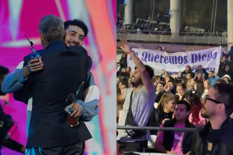 Revisa la alegría de los cercanos de Diego Urrutia al ver su triunfante paso por Viña 2023. Créditos: ATON - TiempoX