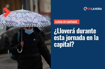 Lluvia en Santiago: Revisa si este domingo 16 de octubre caerán chubascos en la Región Metropolitana
