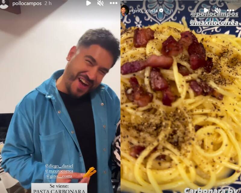 Gino Costa en su cita con Miguel Ángel Campos / Créditos: Instagram