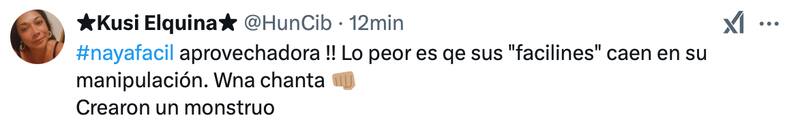 La infuencer se llenó de críticas.