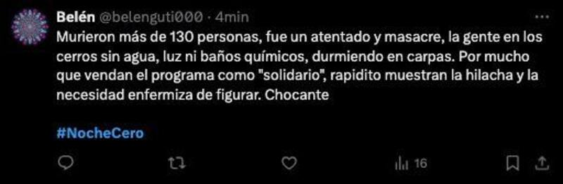 Críticas a la Noche Cero.