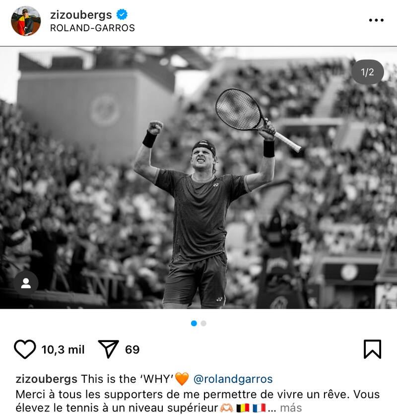 Instagram de Zizou Bergs.