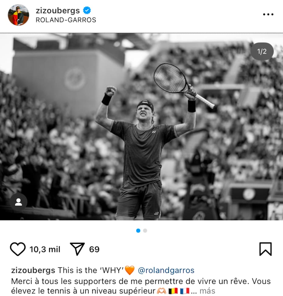 Instagram de Zizou Bergs.