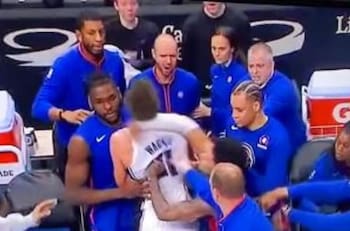 VIDEO | Escándalo en la NBA: dos jugadores protagonizan feroz pelea y uno terminó noqueado