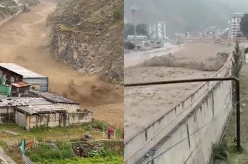 VIDEO | Avalancha de lodo en Rusia: Captan el momento en que ocurrió el impactante fenómeno
