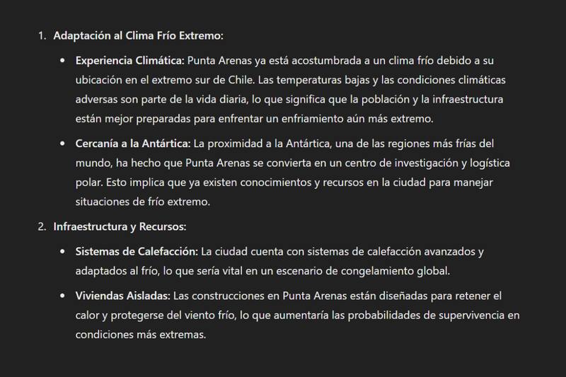 Revisa las razones que entregó ChatGPT.