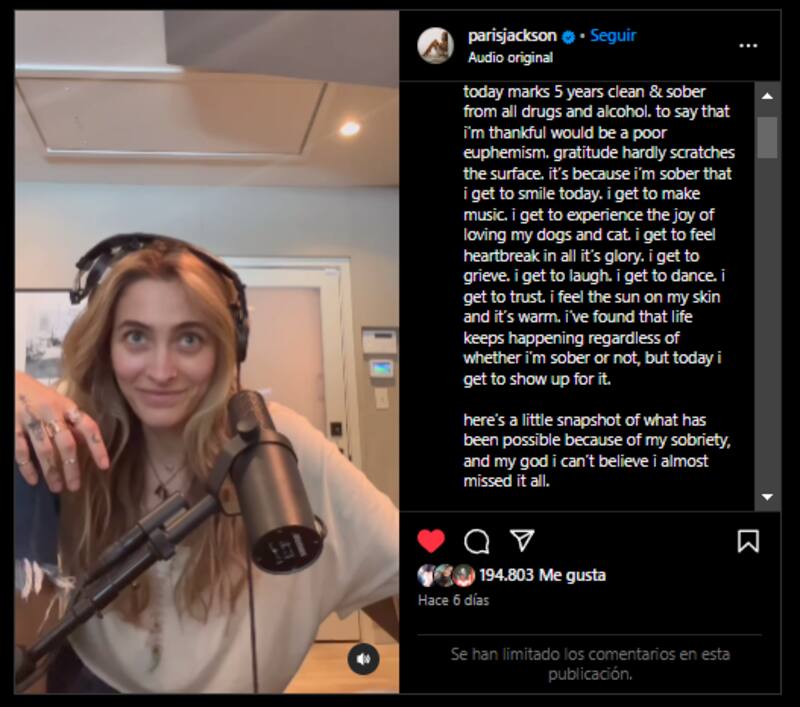 en Instagram: "He descubierto que la vida sigue sucediendo".