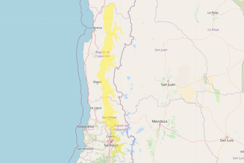 Este es el sector afectado por las lluvias.