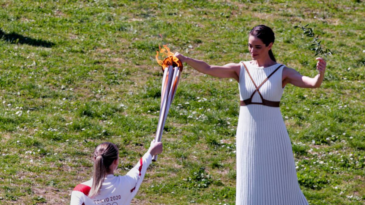 Así fue el encendido de la Llama Olímpica para Tokyo 2020