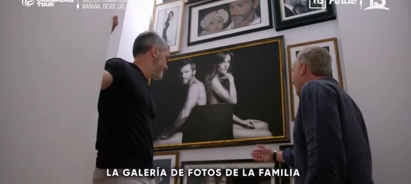 Cristián Sánchez y su galería de fotos familiares.