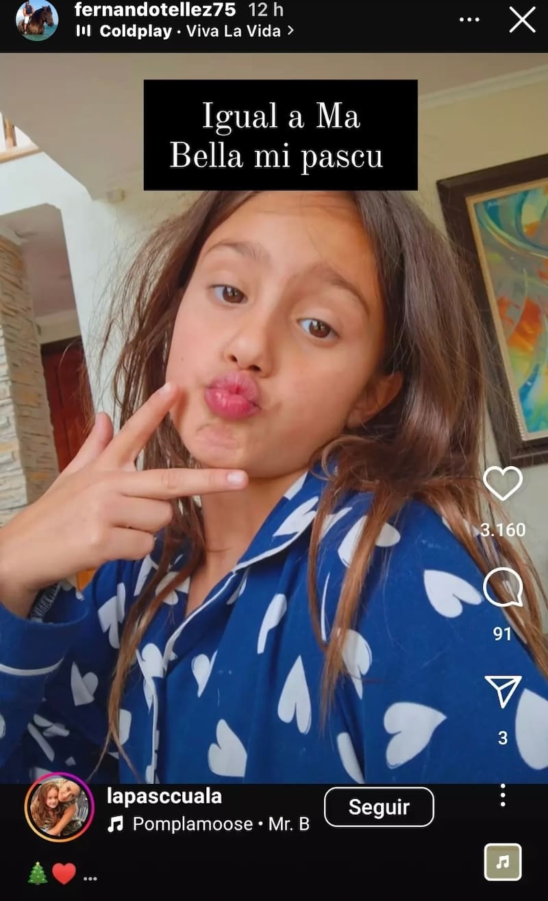 sorprendió con insólito gesto a su hija.