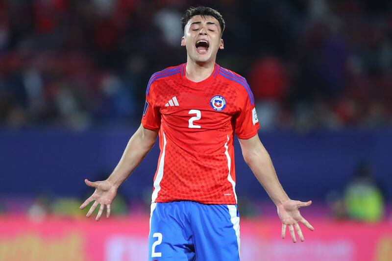 , jugador de Chile Sub 20 en la derrota ante Japón en el Mundial. Agencia Aton