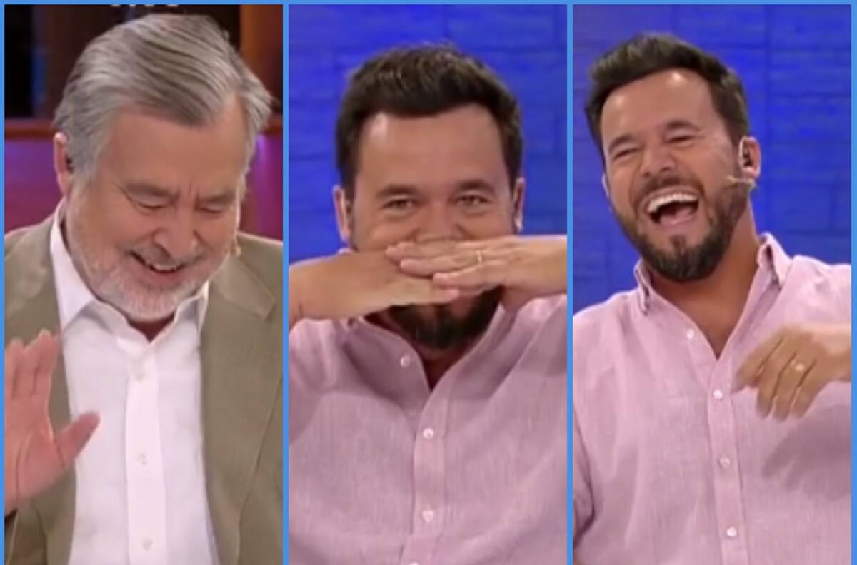 "Mascarilla de cocodrilo": El comentario que sacó risas a Eduardo de la Iglesia y Alejandro Guillier en "Hola Chile"