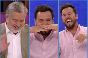 "Mascarilla de cocodrilo": El comentario que sacó risas a Eduardo de la Iglesia y Alejandro Guillier en "Hola Chile"