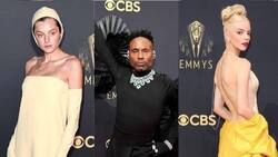 Grandes mangas, gorros de baño, y trajes de color: Los looks más excéntricos que se tomaron la alfombra roja en los Premios Emmys 2021
