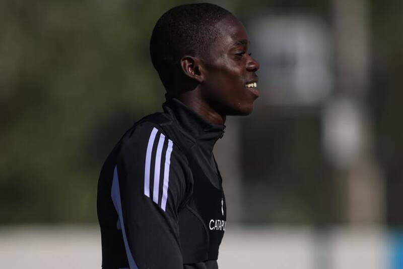 entrenando en Colo Colo. Foto: Colo Colo.