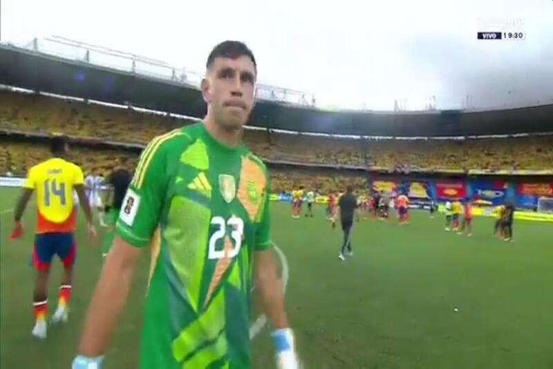 tuvo un momento de furia tras la derrota de Argentina con Colombia.