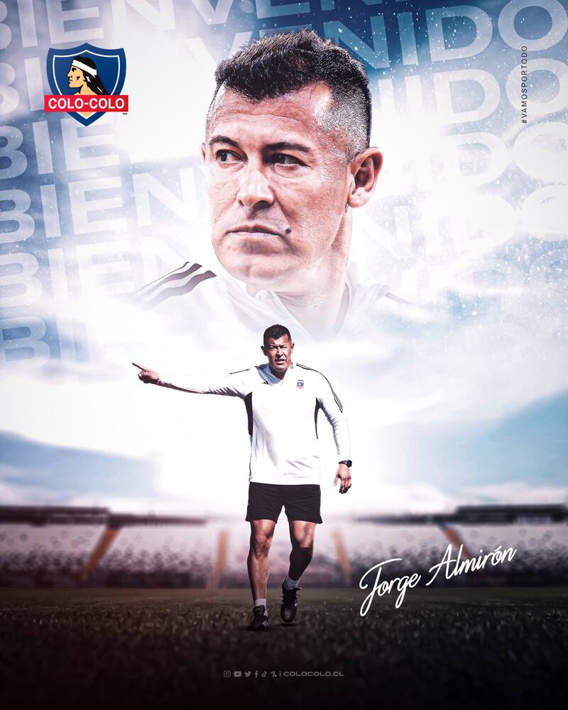 Jorge Almirón tuvo su bienvenida en Colo Colo.