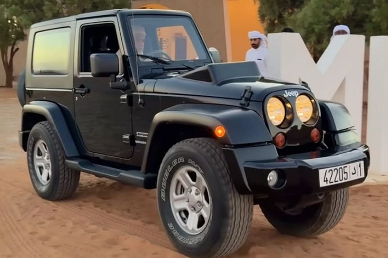 El inusual Jeep Wrangler / Fotos: instagram @saberdrives