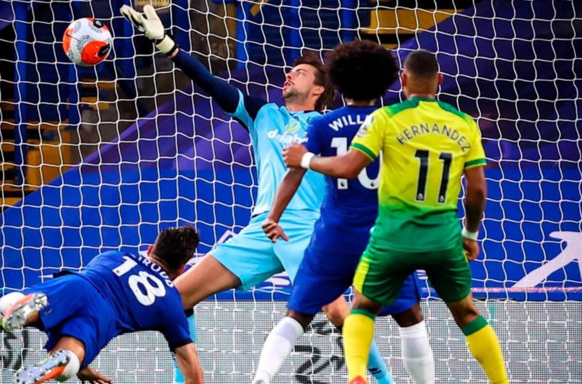 El golazo de Olivier Giroud que le da la ventaja parcial al Chelsea sobre el Norwich