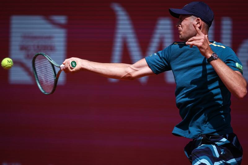 Hurkacz, próximo rival de Cristian Garin en el ATP de Estoril. EFE