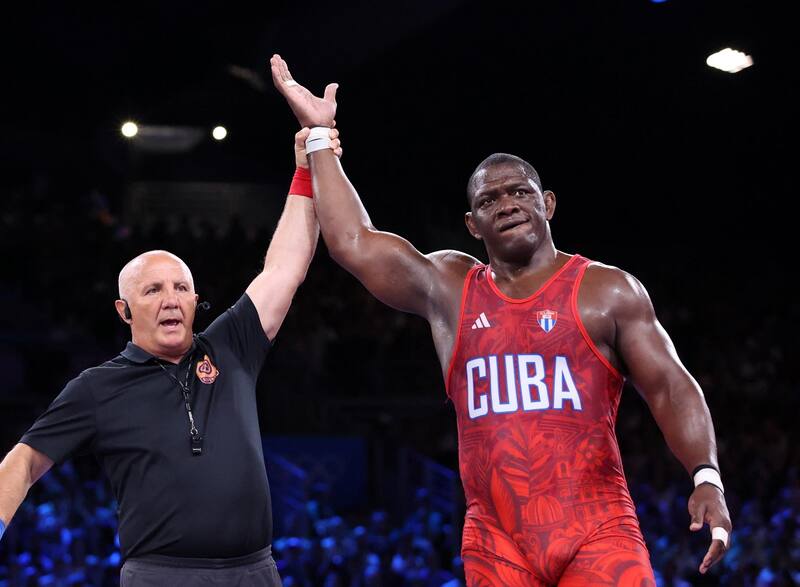 Mijaín López en París 2024. EFE