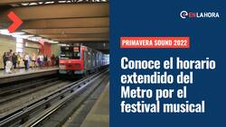 Metro de Santiago extenderá horario por Primavera Sound: ¿Qué estaciones funcionarán hasta la 1 de la mañana?