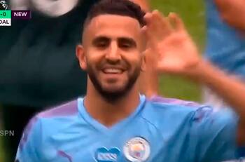 Presión alta, recuperación y gol: Riyad Mahrez puso el 2-0 para Manchester City