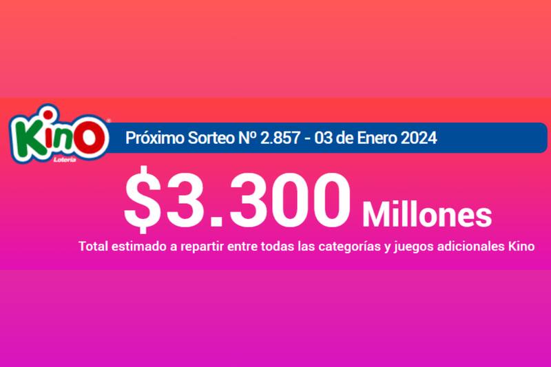 Este es el millonario pozo que repartirá Kino este miércoles.