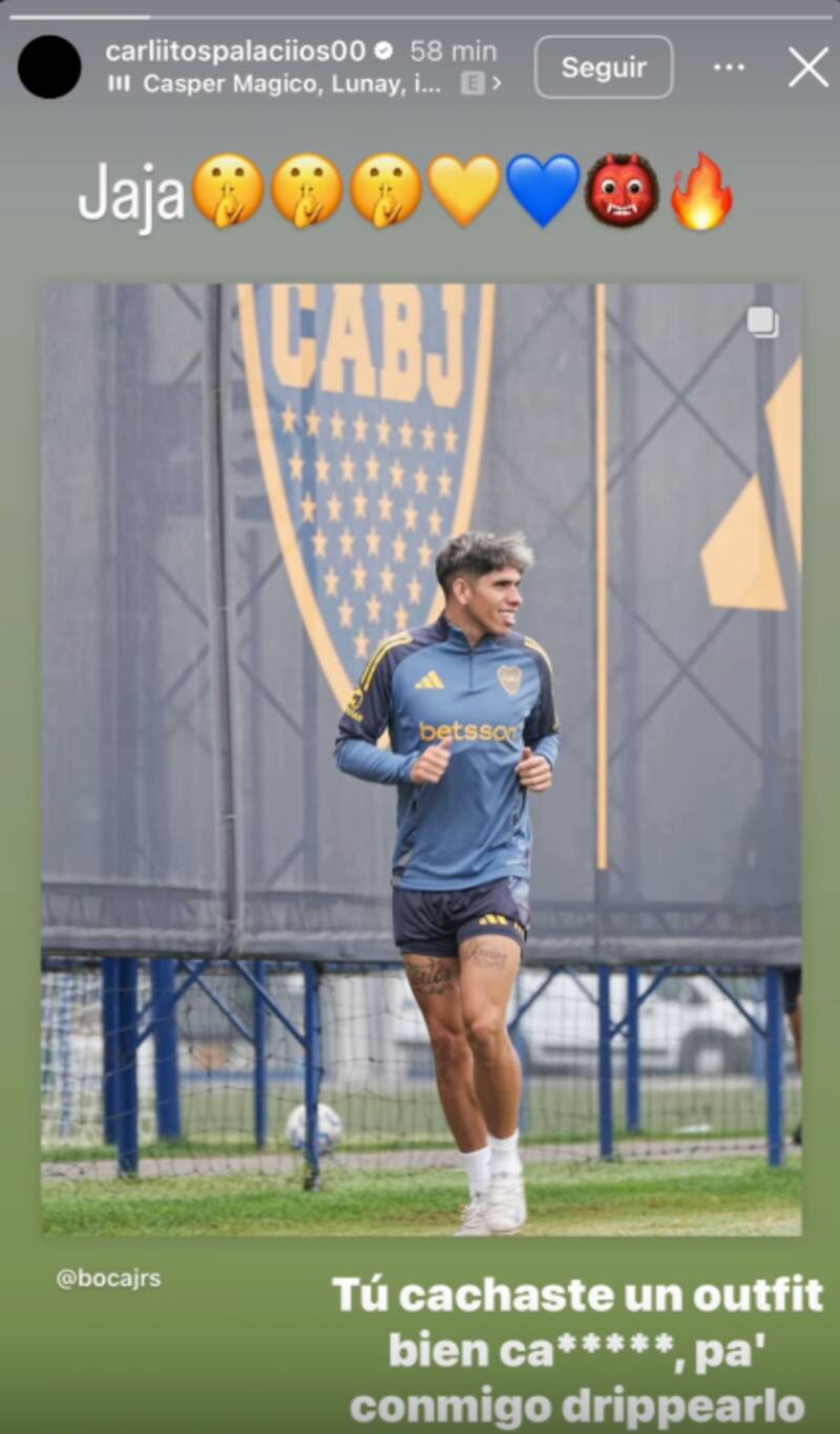 El chileno publicó una foto en su Instagram.