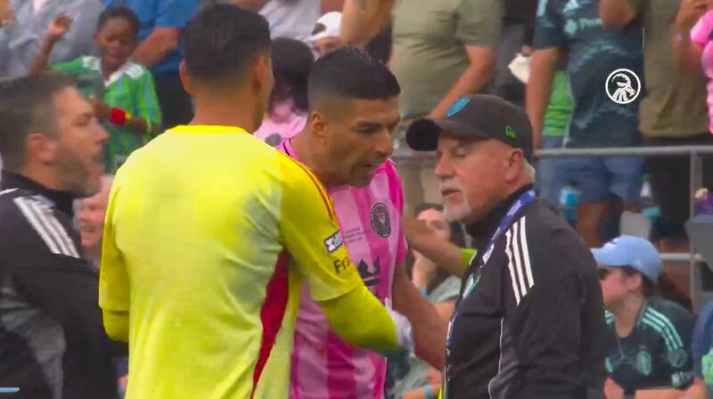 El uruguayo escupió a un integrante del cuerpo técnico rival en la final de la Leagues Cup.