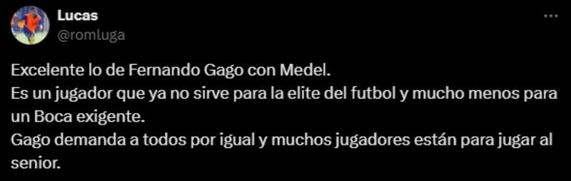 Hinchas de Boca celebraron la salida de Gary Medel
