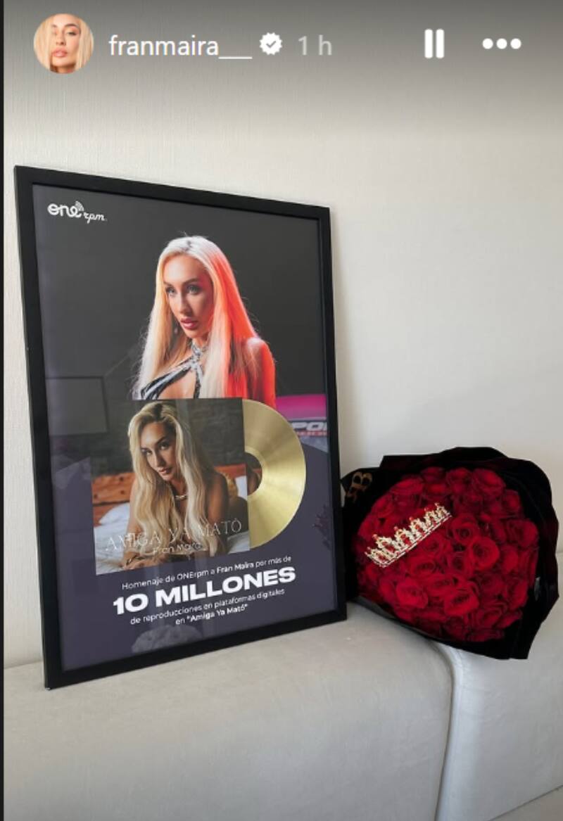 Fran Maira alcanza los 10 millones de reproducciones en plataformas digitales