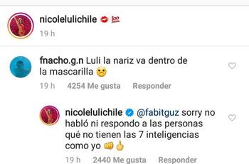 Luli Moreno se aburrió de las críticas: "No respondo a personas que no tiene las 7 inteligencias como yo"