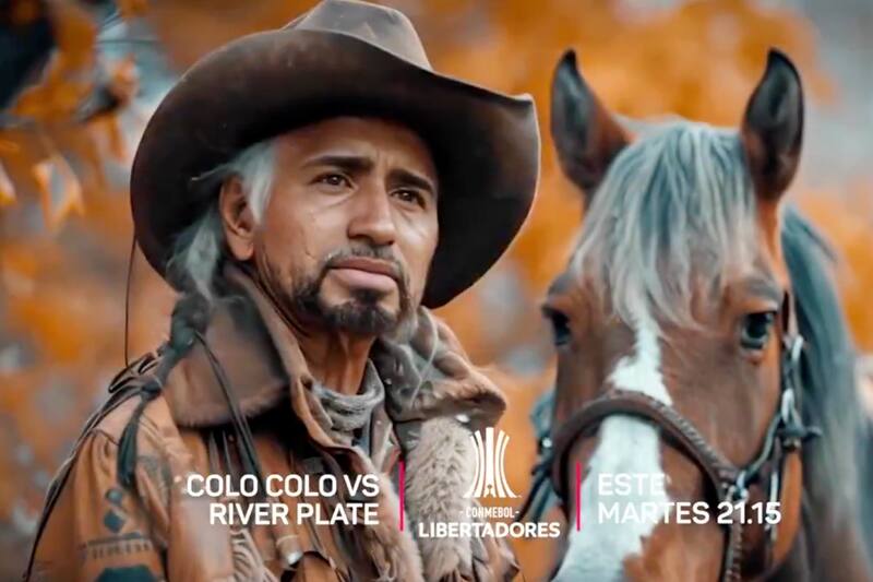 en Argentina para el partido entre Colo Colo vs River Plate.