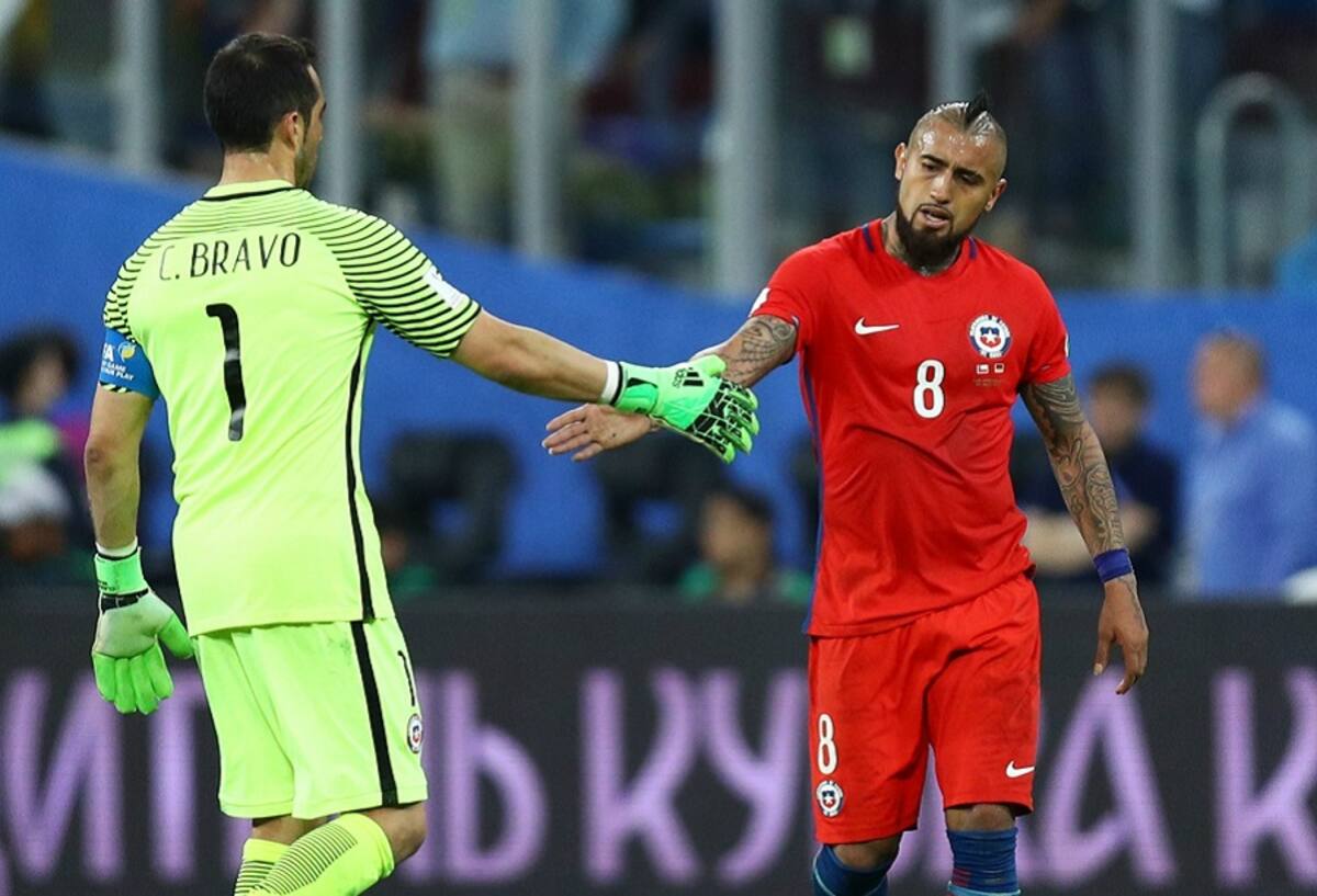 during the FIFA Confederations Cup Russia 2017 Final between Chile and Germany at Saint Petersburg Stadium on July 2, 2017 in Saint Petersburg, Russia.