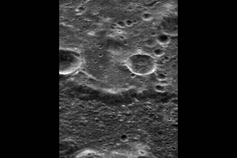 Foto de la Luna desde JUICE captada con JANUS.