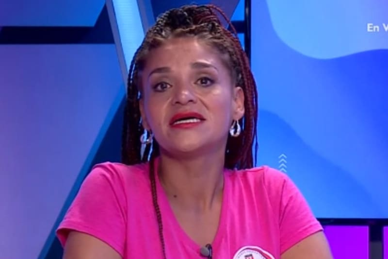 Kathy Orellana se emociona al hablar de su hijo. Créditos: TV+.