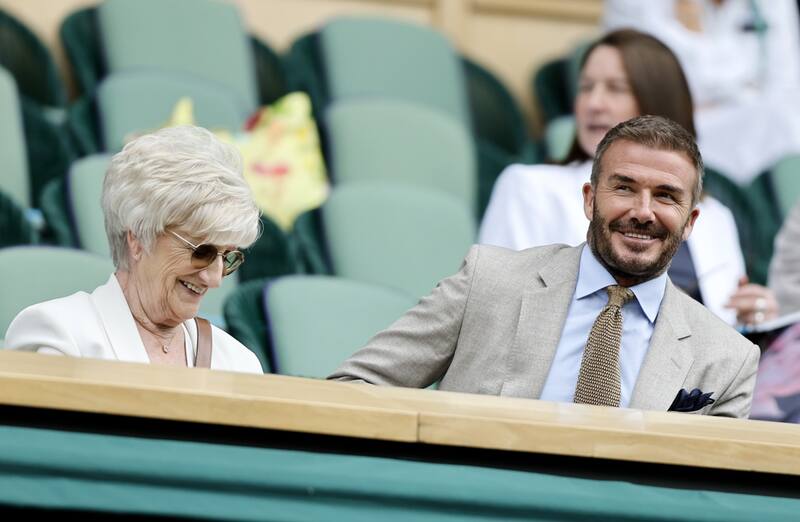 David Beckham en Wimbledon. EFE