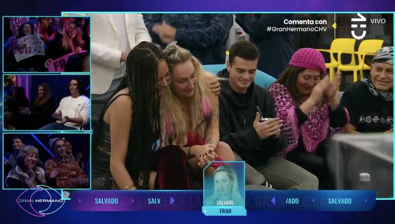 Francisca Maira fue la primera salvada de la placa de eliminación. Foto: CHV.