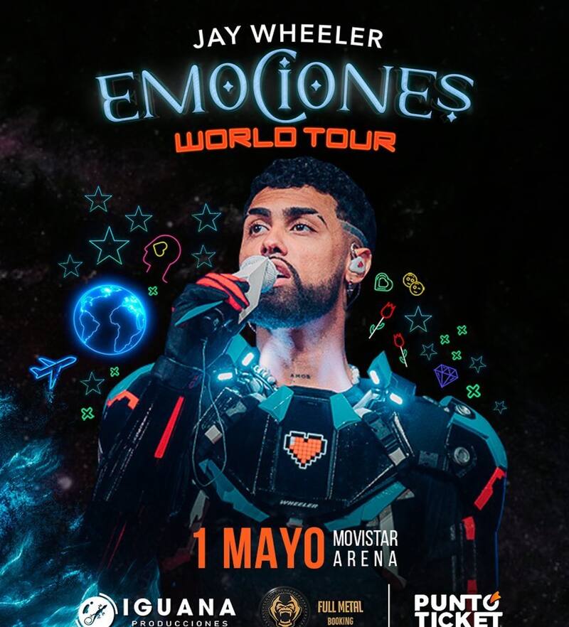 Afiche concierto Jay Wheeler / Créditos: Instagram