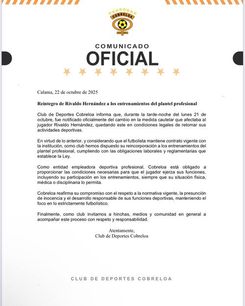 Foto: @cobreloasadpoficial en Instagram.