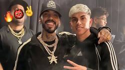 Anuel repletó Santa Laura y varios jugadores del fútbol chileno dijeron presente: uno es de la U