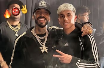 Anuel repletó Santa Laura y varios jugadores del fútbol chileno dijeron presente: uno es de la U