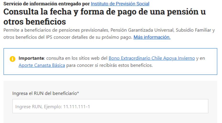 Revisa tus fechas de pago. Foto: Chile Atiende.