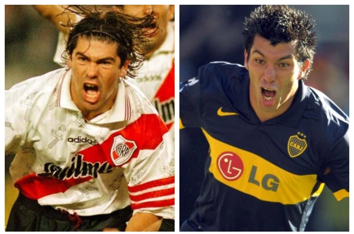 Marcelo Salas y Gary Medel: Los únicos goles chilenos en el Superclásico de Argentina entre Boca Juniors y River Plate