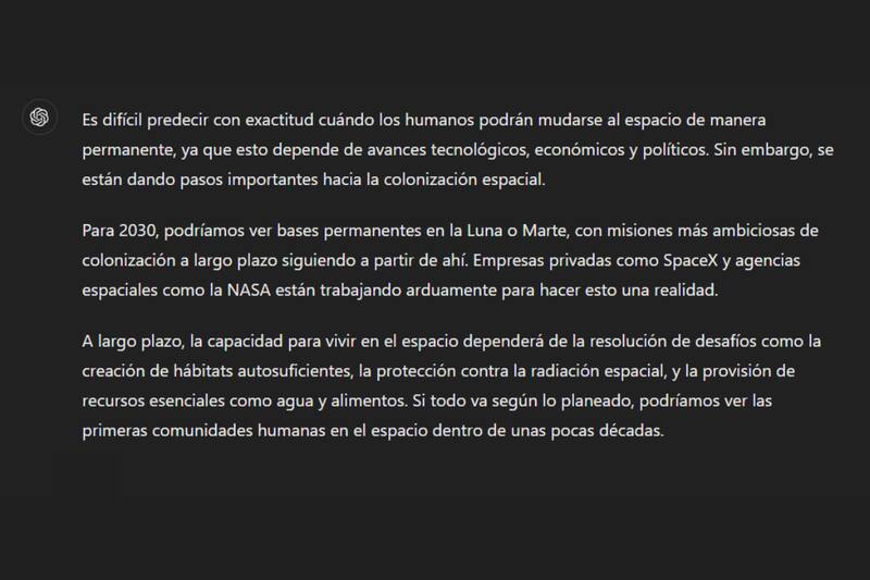 Según la IA, en el año 2030 el ser humano ya podría habitar fuera del planeta Tierra.