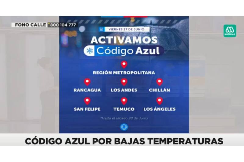 La DMC anunció nueva medida tras bajas temperaturas.
