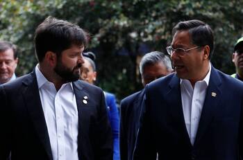 Gabriel Boric se reunió con el Presidente de Bolivia tras su arribo a Bogotá