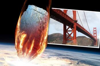 Lo que faltaba: Se aproxima a la tierra un asteroide del tamaño del puente estadounidense Golden Gate